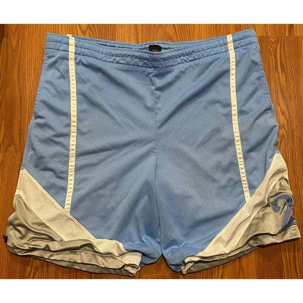 Air Jordan 23 Blue Mesh Basketball Shorts Mens L 10